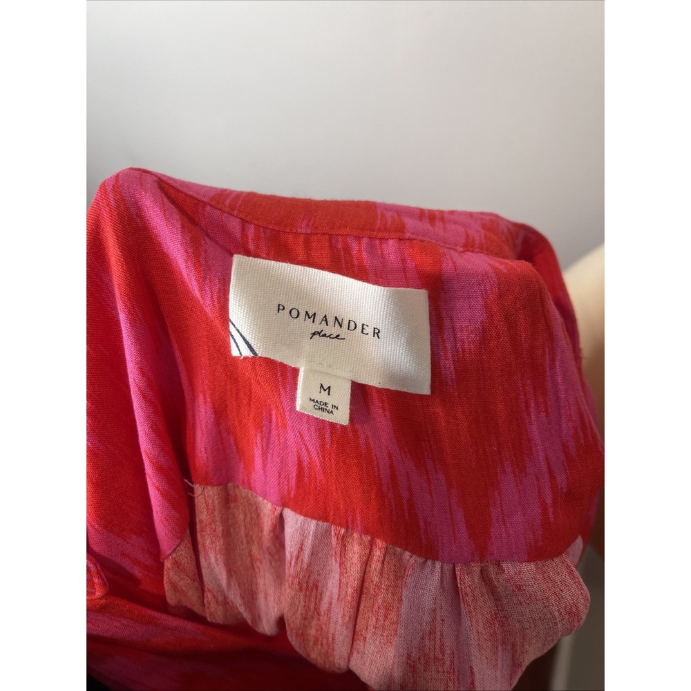 Tuckernuck Pomander Place Pink Ikat Kenzo Dress Medium M - Picture 8 of 9